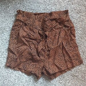Women's animal print shorts